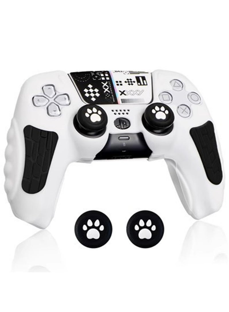 IINE Case Cover for PS5/PS5 Slim Wireless Controller for Dual Sense Leather Texture Soft Silicone Protection Anti-scratch Anti-fall Case Cover Electronic game Machine Accessories - Image 1